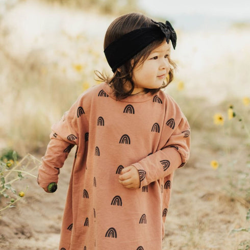 knot-black Baby Bling Bows clips headbands - Sophia's Style-