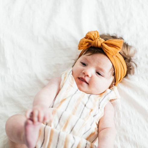 knot-camel Baby Bling Bows clips headbands - Sophia's Style-