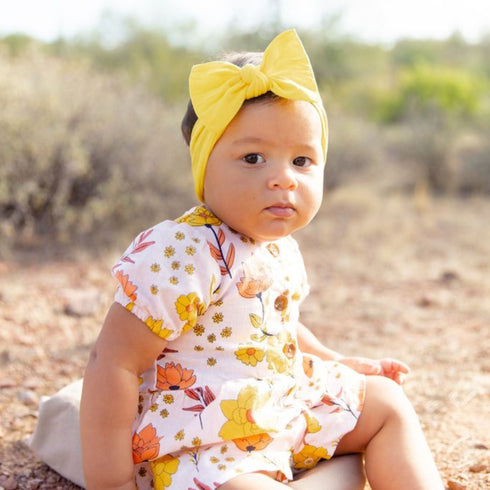 knot-canary Baby Bling Bows clips headbands - Sophia's Style-
