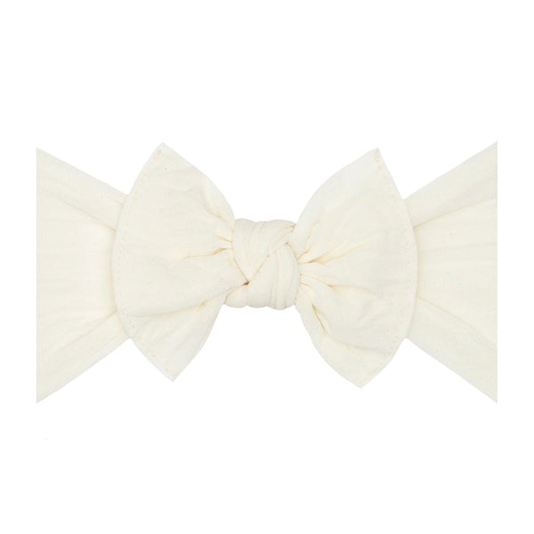 knot-ivory Baby Bling Bows clips headbands - Sophia's StyleKNOT-