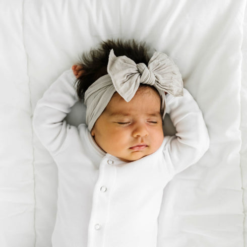 knot-mushroom Baby Bling Bows clips headbands - Sophia's Style-