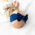 knot-navy Baby Bling Bows clips headbands - Sophia's Style-
