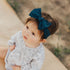 knot-slate-blue Baby Bling Bows clips headbands - Sophia's Style-