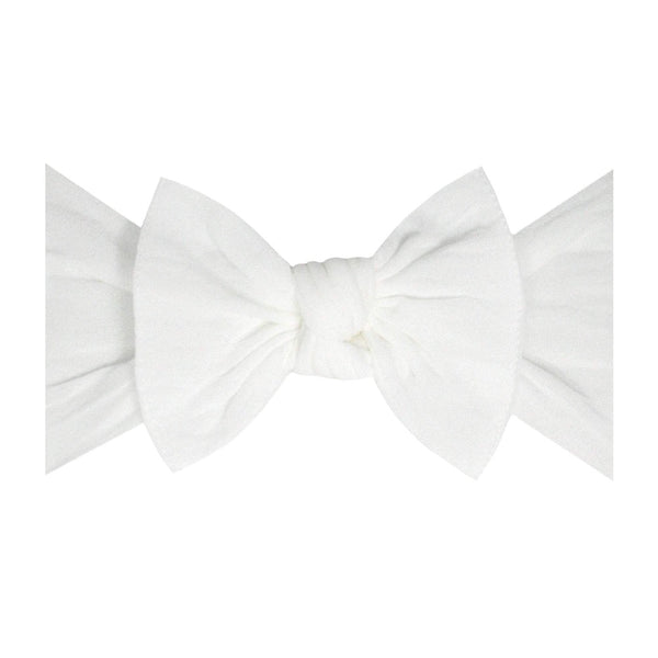 knot-white Baby Bling Bows clips headbands - Sophia's StyleKNOT-