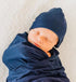 swaddle-blanket-and-hat-set-navy-blue-Sophia's Style-6