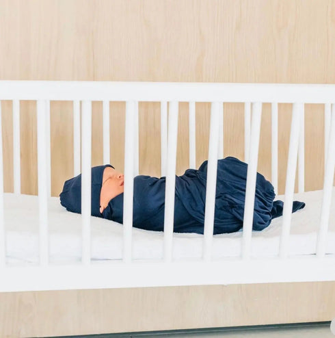 swaddle-blanket-and-hat-set-navy-blue-Sophia's Style-7