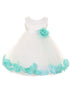 Baby Girls Ivory Multi Color Satin Top Petal Floating Flower Girl Dress 6-24M - SophiasStyle.com