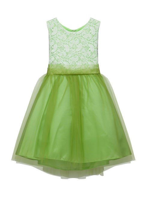 Big Girls Lime Lace Tulle Plus Size Junior Bridesmaid Dress 14.5-20.5 SophiasStyle.com