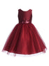 Girls Burgundy Sequin Glitter Tulle Special Occasion Dress 2-12 SophiasStyle.com