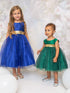 Baby Girls Multi Color Sparkle Sequin V Back Flower Girl Dress 6-24 Months - SophiasStyle.com
