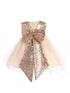 Baby Girls Blush Sequin Glitter Tulle Flower Girl Dress 6-24 Months back SophiasStyle.com