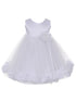Baby Girls White Multi Color Satin Top Petal Floating Flower Girl Dress 6-24M - SophiasStyle.com