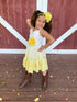 Kids Dream Big Girls Yellow Ombre Ruffle Plus Size Cotton Dress 14.5-20.5 - SophiasStyle.com