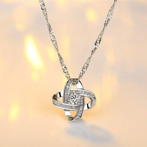 knot-necklace-with-cubic-zirconia-stones-Sophia's Style-5