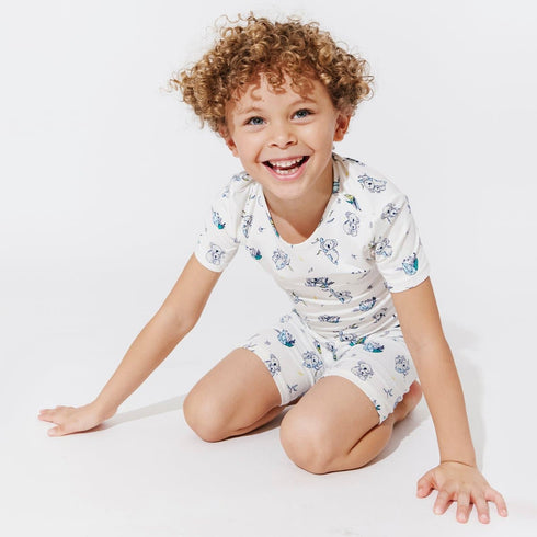 koala-bamboo-kids-pajama-short-set-bellabu-bear - Sophia's Style The "Easy Two-Piecey"-1