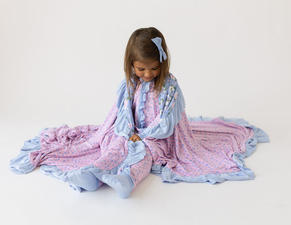 lillian-bamboo-ruffle-toddler-blanket-Laree + Co. at Sophia's StyleBamboo Blankets-1