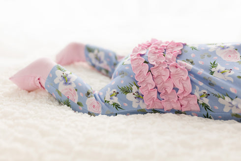 lillian-floral-bamboo-ruffle-convertible-footie- at Sophia's Style-5