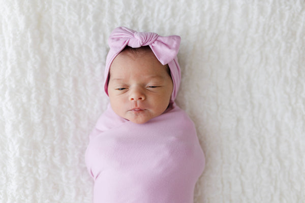 lillian-pink-swaddle-headband-set-Laree + Co. at Sophia's StyleSwaddles-1