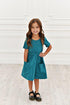 Teal Twirl Dress