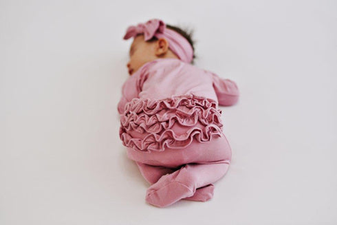 ruffle-2-way-zip-romper-roseberry Presley Couture at Sophia's Style-Baby Zip Romper-1