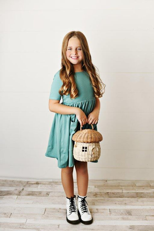 Turquoise Twirl Dress