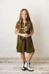 Olive Twirl Dress