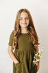 Olive Twirl Dress