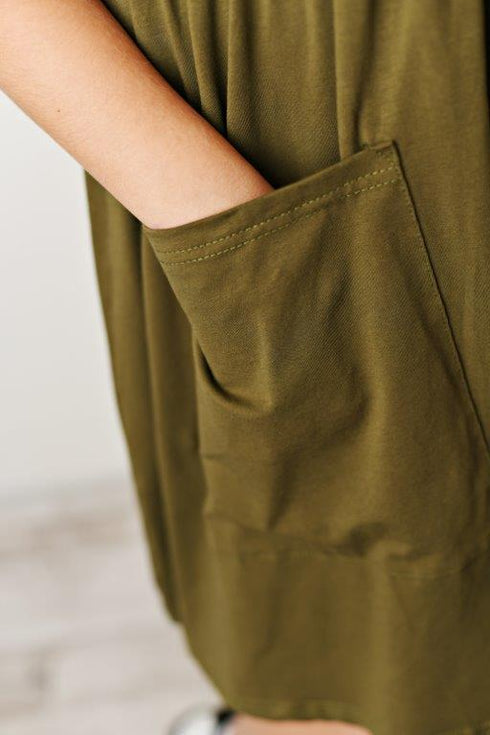 Olive Twirl Dress