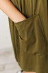 Olive Twirl Dress