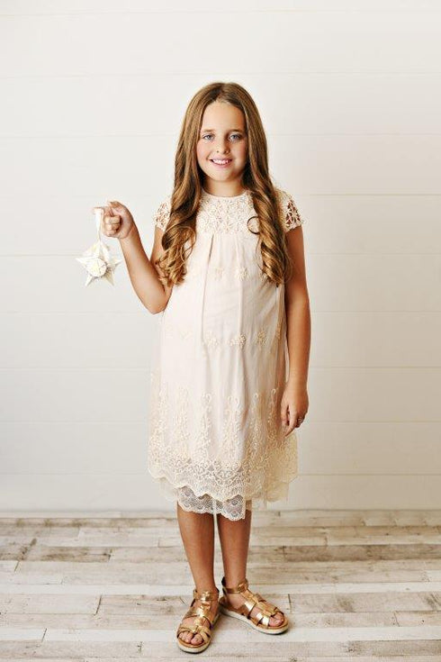 Lace Dress - Cream