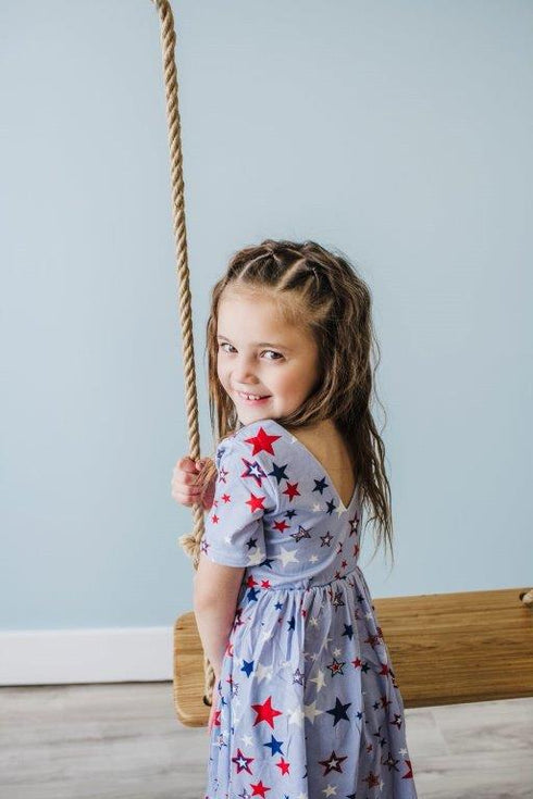 Vintage Stars Twirl Dress