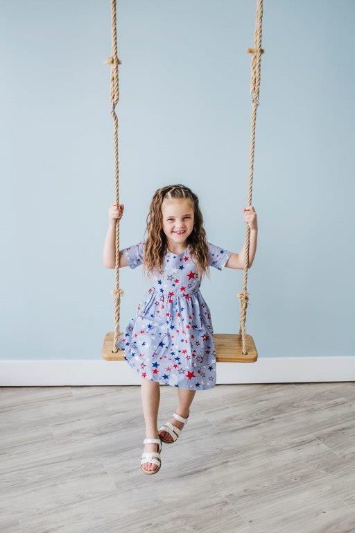 Vintage Stars Twirl Dress