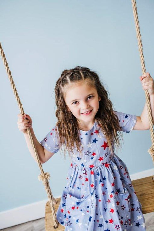 Vintage Stars Twirl Dress