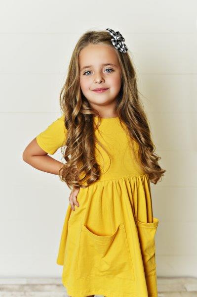Mustard Twirl Dress