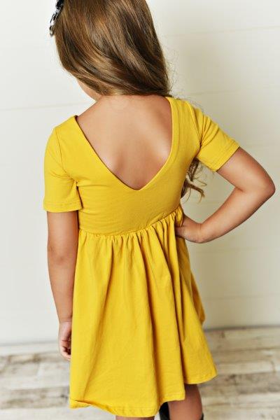 Mustard Twirl Dress