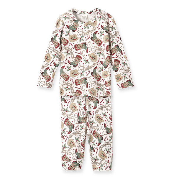 western-christmas-pajamas-for-kids-bamboo-holiday-pjs Sophia's StyleUnisex Pajamas-1