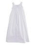 Baby Girls White Heirloom Length Cotton Slip 0-12M - back SophiasStyle.com