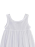 Baby Girls White Heirloom Length Cotton Slip 0-12M - detail SophiasStyle.com