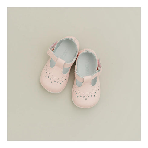Zapatos de moda Mary Jane con diseño de ojales marrones para bebés y niñas, talla 1-7