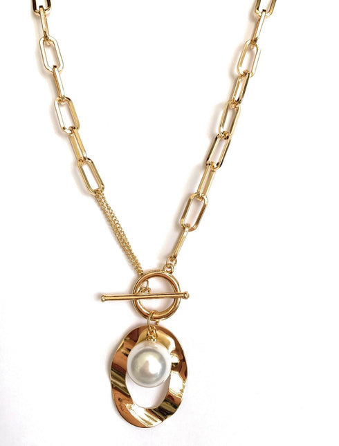 large-link-necklace-with-simulated-pearl-Sophia's Style-3