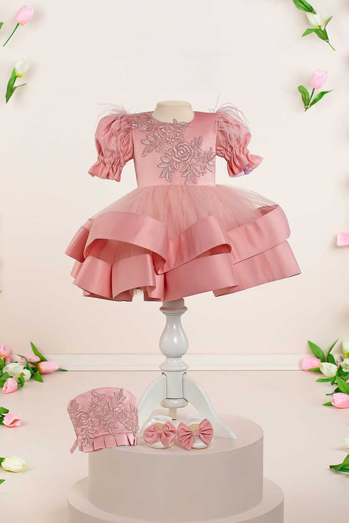 linda-pink-baby-dress-set-THA Dressing at Sophia's StyleBaby & Toddler Dresses-1