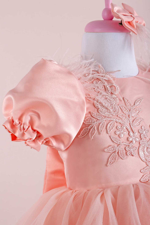 linda-peach-party-dress- at Sophia's Style-2