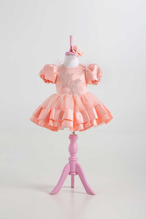 linda-peach-party-dress- at Sophia's Style-4