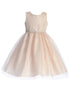Girls Multi Glitter Tulle Sleeveless Tea-Length Flower Girl Dress 2T-8 - SophiasStyle.com