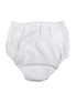 Baby Girls White Elastic Bloomer Diaper Cover NB-XL - SophiasStyle.com