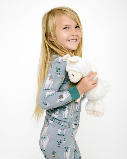 prickly-llama-long-sleeve-pjs Big Dreams Little Jammie Session Sophia's Style-3