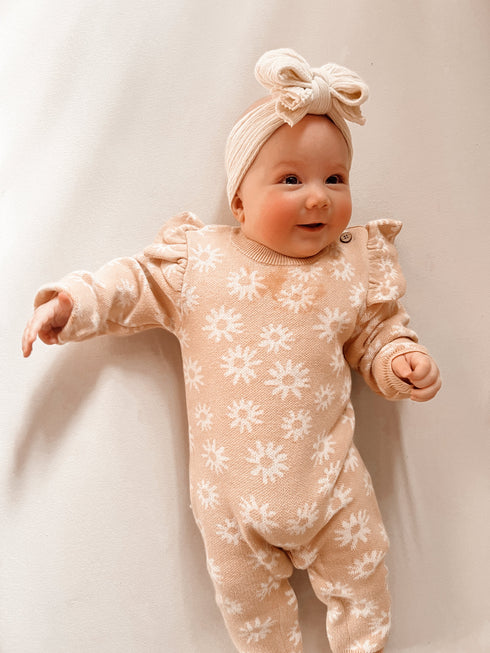 luna-luca-floral-jacquard-jumpsuit Luna and Luca Newborn Baby Clothes