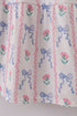 Blue floral bow print smocked mom dress
