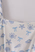 Blue seashell bow mom&me dress
