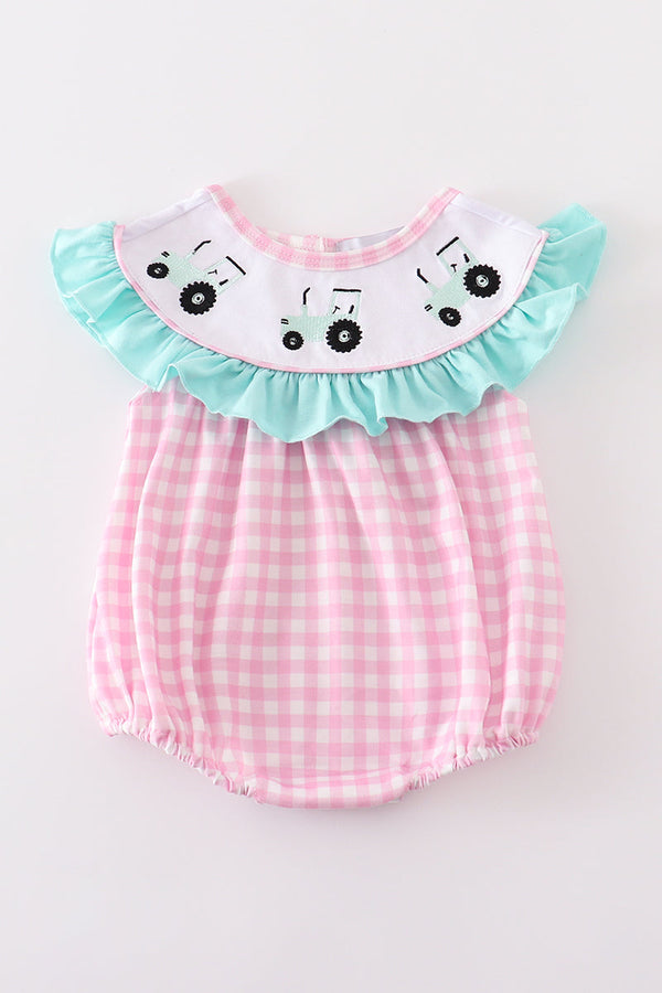pink-tractor-embroidery-plaid-girl-bubble-abby-evie-sophias-stylebaby-1